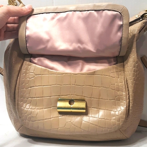 ☆NEW☆Gorgeous COACH "KRISTIN" Exotic Embossed Leather Convertible Hobo/Crossbody - Picture 5 of 8